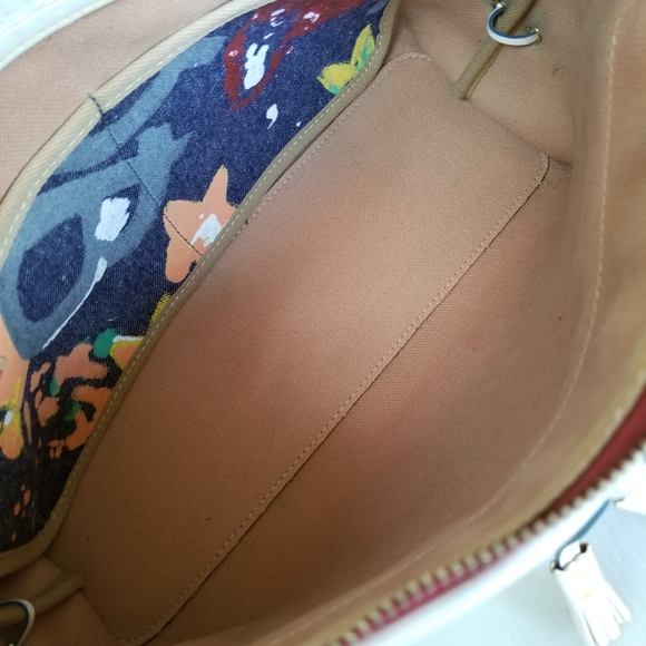 Dooney & Bourke Denim Grafitti Splatter Shoulder Bag - Picture 14 of 16